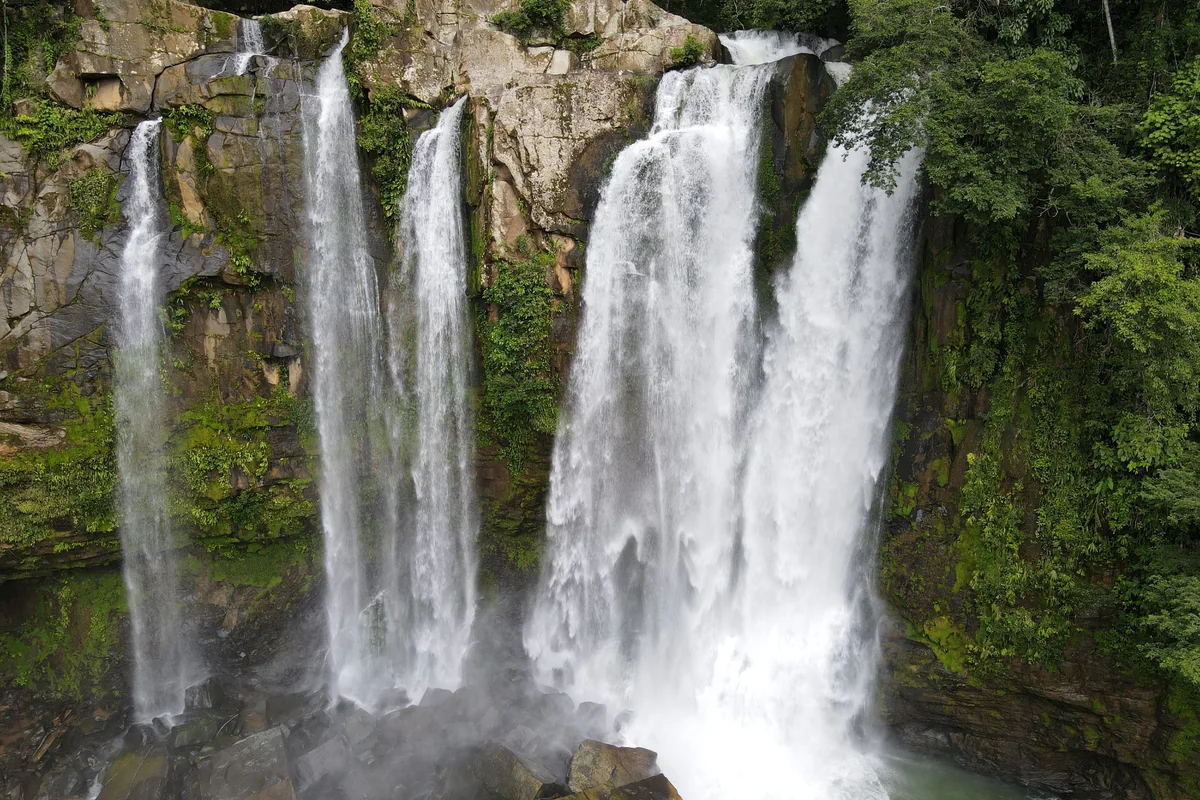 Waterfall plunging into a jungle pool in southern Costa Rica. Photo: Joshua ten Brink / WildPhotography.com